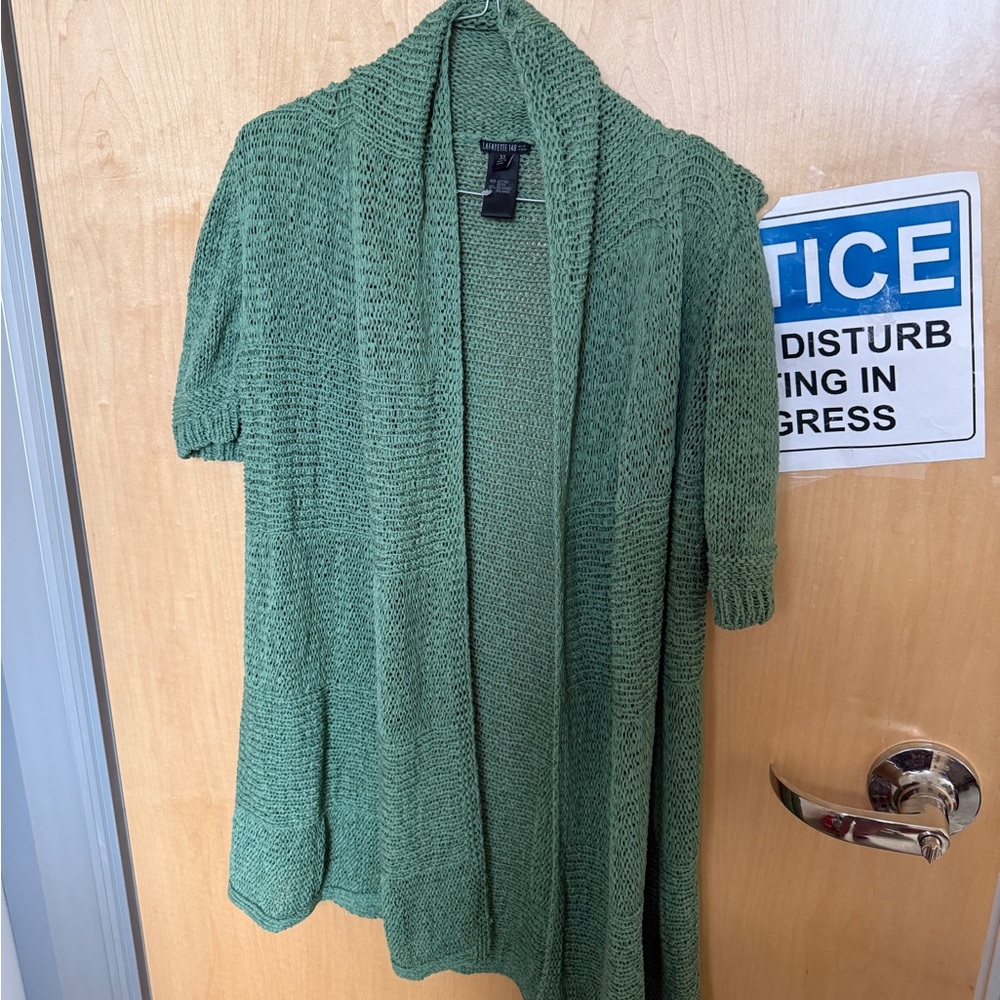 Lafayette 148 New York Green Cardigan